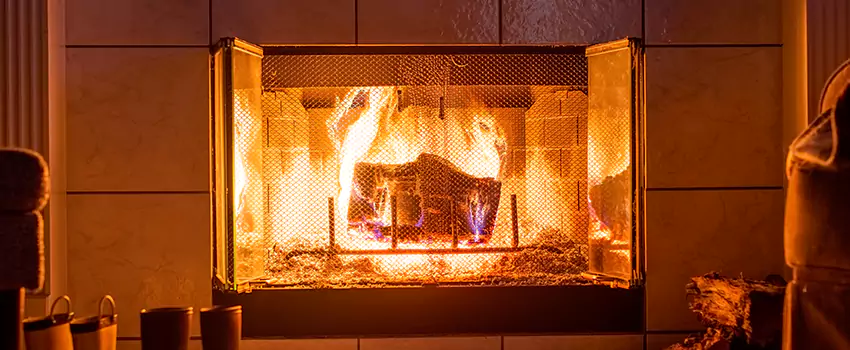 Mendota Hearth Landscape Fireplace Installation in Odenton, Maryland