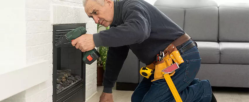 New Indoor Fireplace Installation in Odenton, Maryland