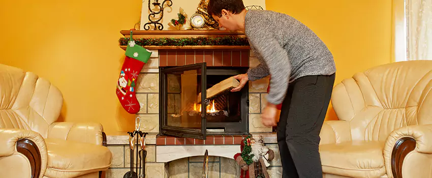 Rusted Metal Fireplace Restoration in Odenton, Maryland