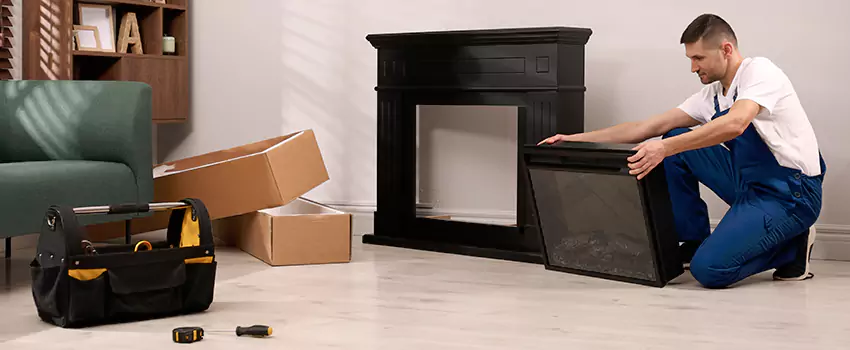 Old Rusted Metal Fireplace Repair And Replacement in Odenton, MD